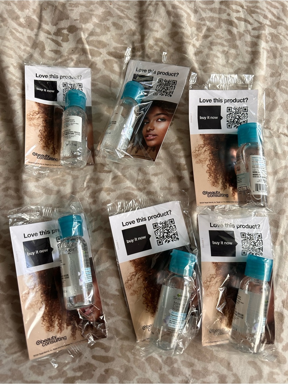 Garnier Makeup Remover Bottles with Blue Caps